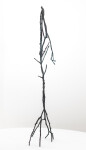 This contemporary figurative tabletop sculpture is forged in bronze. Image 2