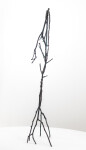 This contemporary figurative tabletop sculpture is forged in bronze. Image 4