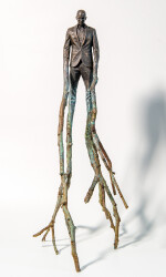 The evocative image of tree branches laying on the ground caught the imagination of sculptor Roch Smith.
