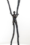 This contemporary figurative tabletop sculpture is forged in bronze. Image 9