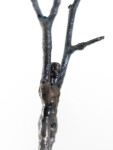 This contemporary figurative tabletop sculpture is forged in bronze. Image 8