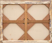 This minimalist abstract landscape painting of a lake at dusk is by Pat Service. Image 11