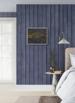 This minimalist oil abstract painting features a country landscape. Image 12