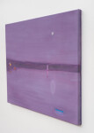 This minimalist abstract landscape painting of a lake at night is by Pat Service. Image 4