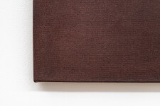 This minimalist abstract landscape painting of a lake at night is by Pat Service. Image 5