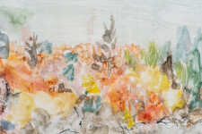 Pat Service celebrates the fresh, soft colours of a spring garden in this pretty impressionistic landscape. Image 11