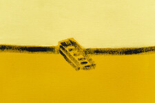 This contemporary abstract landscape of a lake is by Pat Service. Image 9