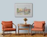 Pat Service celebrates the fresh, soft colours of a spring garden in this pretty impressionistic landscape. Image 14