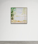 This acrylic landscape by Pat Service captures a lakeside view in summer. Image 2