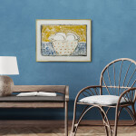 This watercolour still life Monoprint of a bowl with eggs is by Pat Service. Image 12