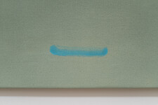 This minimalist abstract landscape painting of a lake at dusk is by Pat Service. Image 8