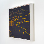 This minimalist oil abstract painting features a country landscape. Image 8