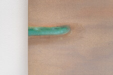 This minimalist abstract landscape painting of a lake at dusk is by Pat Service. Image 8