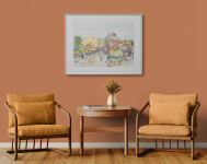 Pat Service celebrates the fresh, soft colours of a spring garden in this pretty impressionistic landscape. Image 13