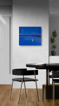 This contemporary abstract landscape of a sailboat at night is by Pat Service. Image 12