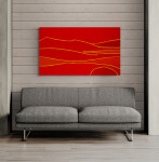 This contemporary minimalist abstract landscape painting is by Pat Service. Image 8