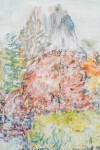 Pat Service celebrates the fresh, soft colours of a spring garden in this pretty impressionistic landscape. Image 8