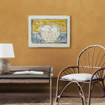 This watercolour still life Monoprint of a bowl with eggs is by Pat Service. Image 13