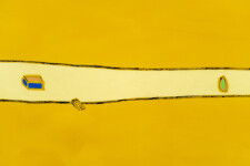 This contemporary abstract landscape of a lake is by Pat Service. Image 7