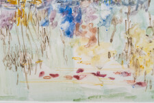 Pat Service celebrates the fresh, soft colours of a spring garden in this pretty impressionistic landscape. Image 10