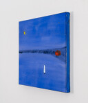 This contemporary abstract landscape of a sailboat at night is by Pat Service. Image 5