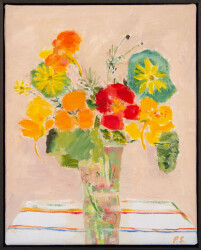 The simple beauty of a summer bouquet is celebrated in this lovely floral portrait by Pat Service.