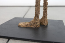 This contemporary figurative floor sculpture is created from papier mâché. Image 10