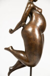 A voluptuous female figure is rendered in this compelling modern tabletop bronze sculpture by Paul Duval. Image 2