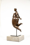 A voluptuous female figure is rendered in this compelling modern tabletop bronze sculpture by Paul Duval. Image 7