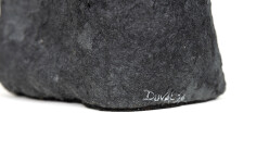 This contemporary figurative table top sculpture is made from papier mâché. Image 7