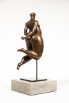 A voluptuous female figure is rendered in this compelling modern tabletop bronze sculpture by Paul Duval. Image 5