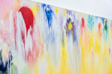 This expressive abstract painting is Paul Fournier’s vision of spring colors. Image 14