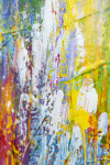This abstract acrylic painting by Paul Fournier is in tropical colours. Image 13