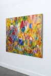 This abstract acrylic painting by Paul Fournier is in tropical colours. Image 4