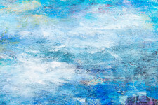 Beneath a deep blue, cloudy sky, the bright colours of what appears to be a tropical landscape –red, yellow, purples and green pop from the … Image 6