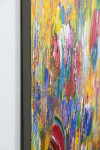This abstract acrylic painting by Paul Fournier is in tropical colours. Image 18