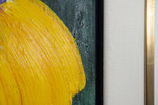 This contemporary abstract acrylic painting by Paul Fournier has a tropical theme. Image 11