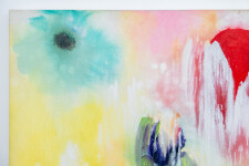This expressive abstract painting is Paul Fournier’s vision of spring colors. Image 5
