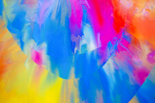 This contemporary abstract colorful collage is a digital print made by Paul Fournier. Image 8