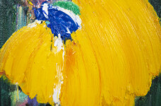 This contemporary abstract acrylic painting by Paul Fournier has a tropical theme. Image 9