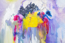This expressive abstract painting is Paul Fournier’s vision of spring colors. Image 9