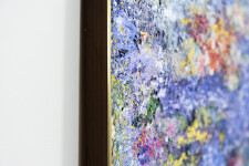 This colourful abstract acrylic painting by Paul Fournier Is reminiscent of tropical seas. Image 2