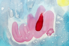 This contemporary, unique print is a colourful abstract by Paul Fournier. Image 7