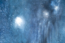 This contemporary abstract painting by Paul Fournier captures the night sky. Image 6