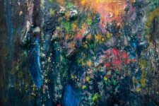 This colorful abstract expressionist painting was inspired by nature. Image 8