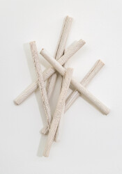 This contemporary sculptural ceramic wall composition is by Paula Murray.