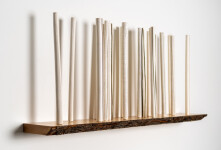 This wall-mounted ceramic sculpture is by award-winning Canadian artist Paula Murray. Image 3