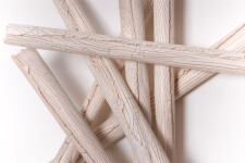 This contemporary sculptural ceramic wall composition is by Paula Murray. Image 5