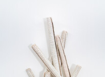 This contemporary sculptural ceramic wall composition is by Paula Murray. Image 7