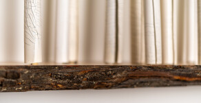 This wall-mounted ceramic sculpture is by award-winning Canadian artist Paula Murray. Image 9